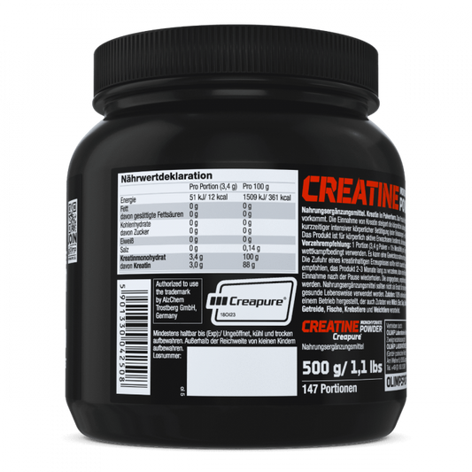 Creatine Monohydrate Powder (Creapure®) - 500 g
