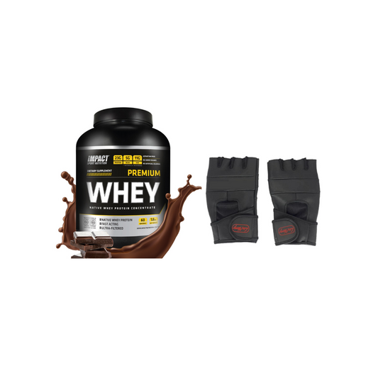 Whey Protein 1.8 Kg - 60 Doses & Gants De Musculation