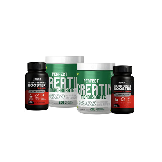2 Creatine + 2 Testo Pack Doodi's Gym Pro Nutrition