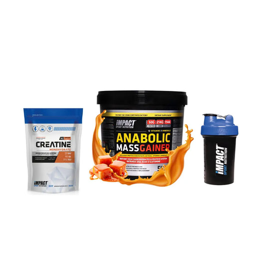 Anabolic Mass Gainer 5 Kg + Creatine 150 G / 50 Scoop + Shaker 5000 ml - gymproprotein
