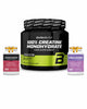 BiotechUSA Creatine Monohydrate 500g + 2 Cadeaux (Ashwagandha & Collagène)