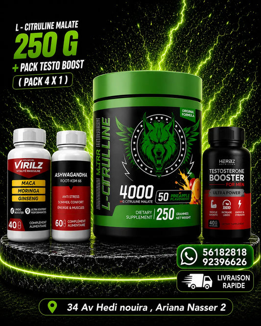 Citruline Malate 250 G American Wolf american wolf Supps