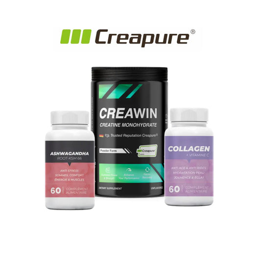 Creapure Creawin Tunisie 500 G + Collagen + Ashwagandha WIN