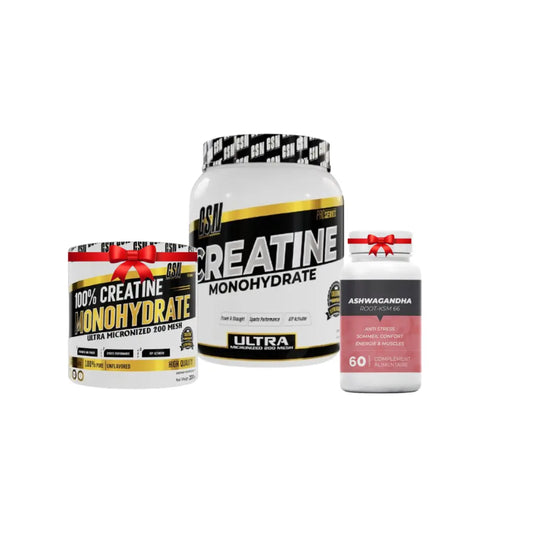 Creatine Monohydrate Gsn 500g+creatine gsn 200g gratuit +ashwaganda herbz 60 cap gratuit GSN