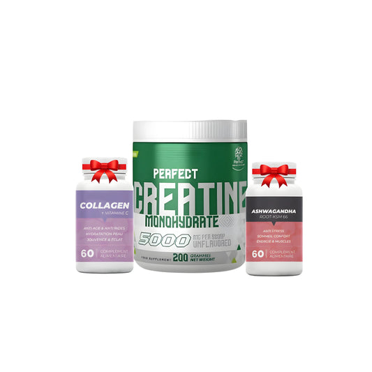 Creatine + Collagen + Ashwagandha Pack Doodi's Gym Pro Nutrition