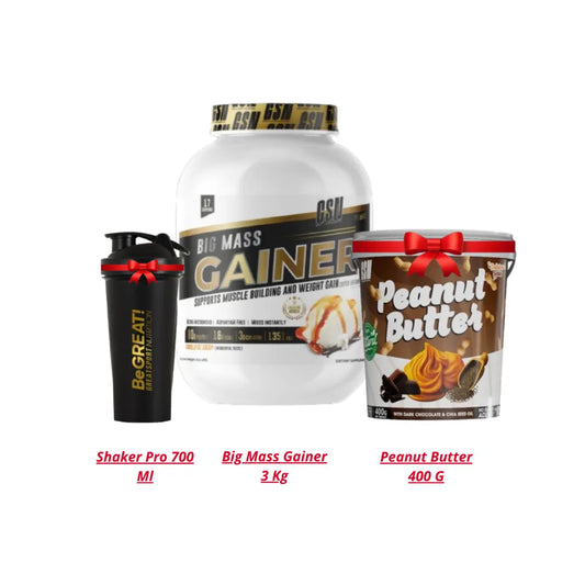 Gsn Big Mass Gainer 3 Kg + 2 Cadeaux GSN
