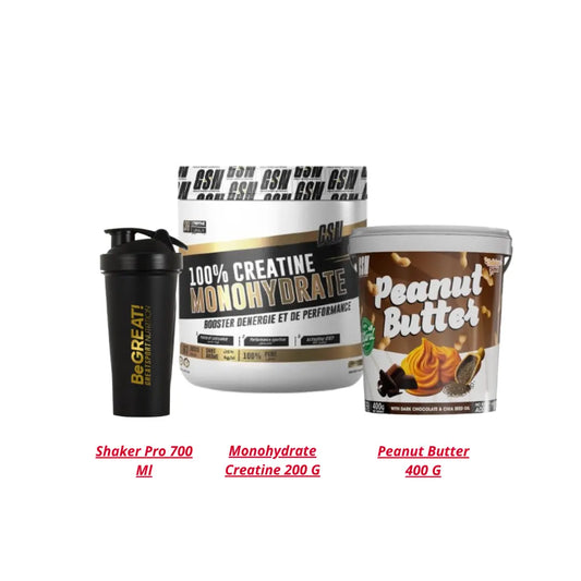 Gsn Monohydrate Creatine 200 G + 2 Cadeaux GSN
