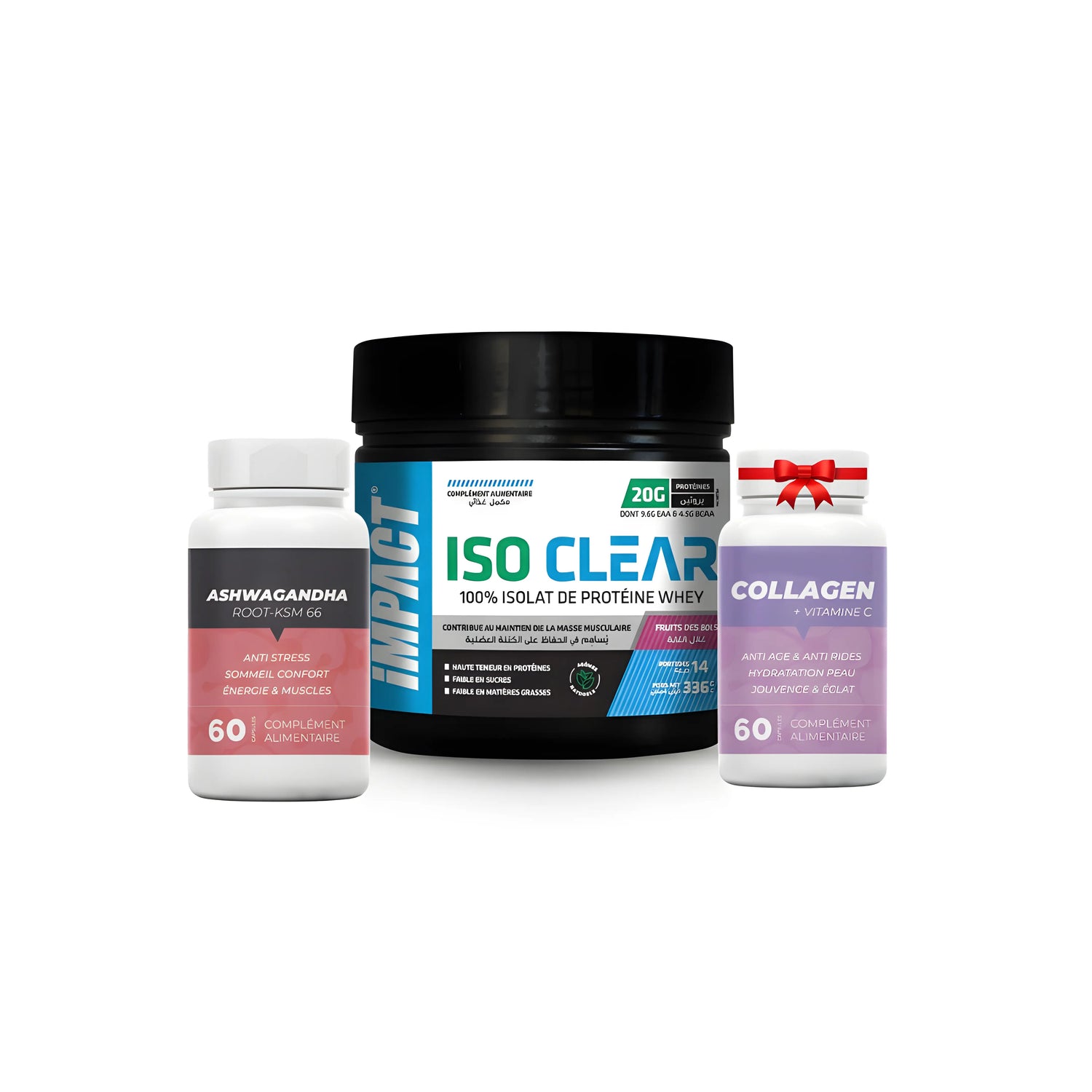 Impact Sport Iso Clear Pack - gymproprotein - Tunisie