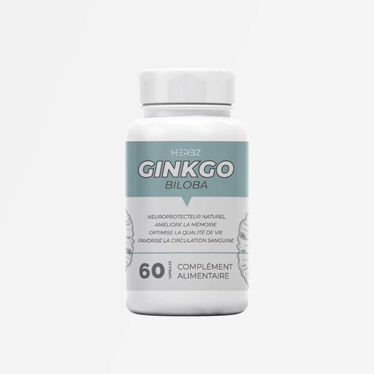 Mémoire & Concentration Booster GINKGO Tunisie 60 Capsules Doodi's Gym Pro