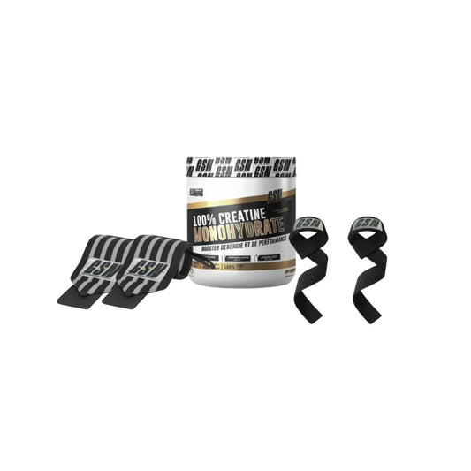 Monohydrate Creatine 200 G + Accessoires Pack GSN