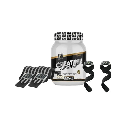 Monohydrate Creatine 500 G + Accessoires Pack GSN