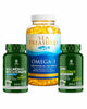 Omega 3 - 300 Capsules Tunisie + Zinc Bisglycinate 120 Capsules + Magnesium Bisglycinate 120 Capsules Doodi's Gym Pro