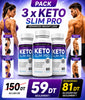 Pack 3 Keto Slim Pro 60 Capsules – Programme 90 Jours Doodi's Gym Pro