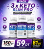 Pack 3 Keto Slim Pro 60 Capsules – Programme 90 Jours Doodi's Gym Pro