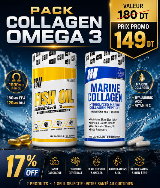 Pack Collagen Omega 3 Doodi's Gym Pro