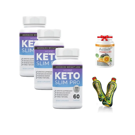 Pack Keto Slim Pro ( 180 Capsules ) Fat Burner + 3 Cadeaux - gymproprotein