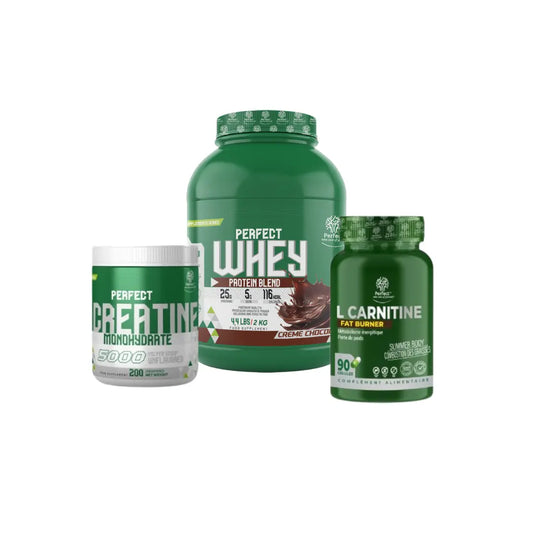 Perfect Whey 2 Kg + Creatine Monohydrate 200 G + L Carnitine 120 Capsules