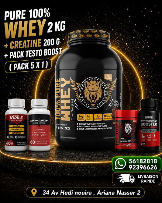Pure Whey 2 Kg American Wolf american wolf Supps
