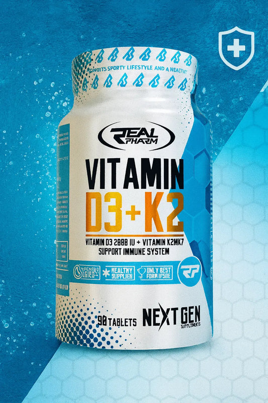 Vitamin d3 + K2 Tunisie Real Pharm 90 Capsules Real Pharm