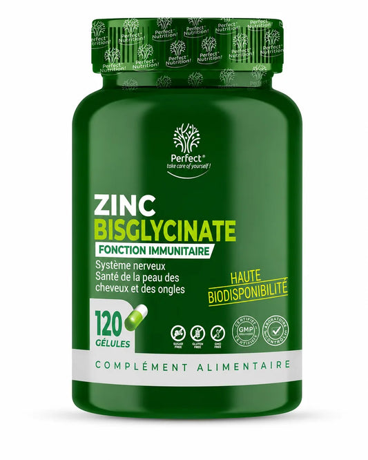 Zinc Bisglycinate 120 Capsules Tunisie Perfect Nutrition Perfect Nutrition