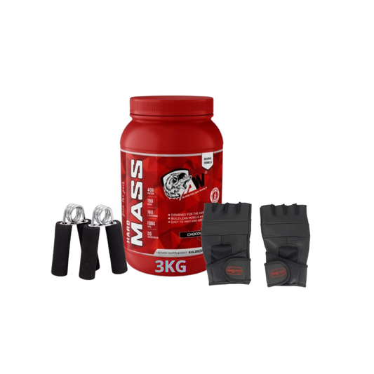 AMERICAIN WOLF - HARD MASS - 3KG + GANTS + 2 HAND GRIP