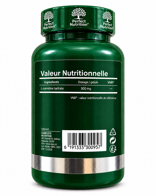 L Carnitine 90 Gélules Tunisie Perfect Nutrition