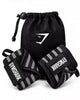 Bandes de poignet musculation noires avec pochette de rangement