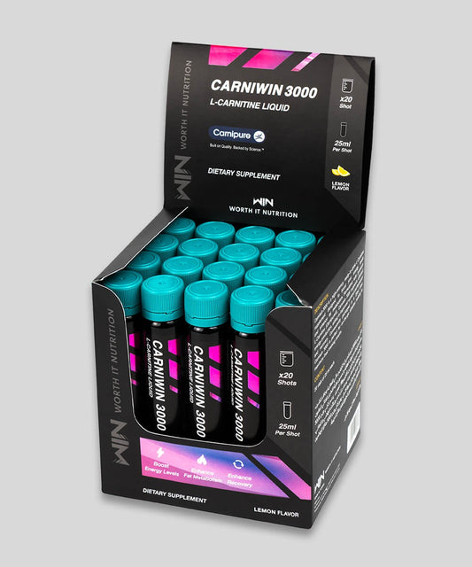 L-Carnitine (Carnipure®) - Worth It Nutrition | 20 Shots Tunisie CarniWIN 3000