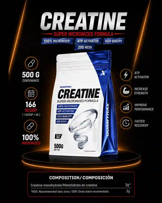 100% Creatine Monohydrate – 500Gr – Quamtrax