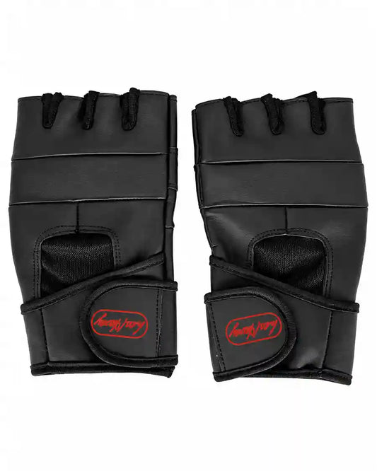 Gants de musculation Heavy Fury noirs avec support poignet