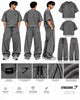 Ensemble Sport Homme Oversize Gris – T-Shirt + Pantalon