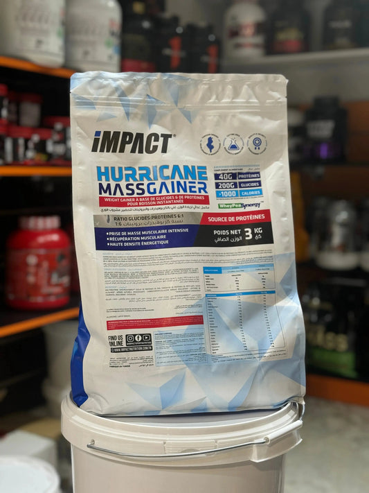 hurricane Mass Gainer 3 Kg Impact Tunisie Impact Sport Nutrition
