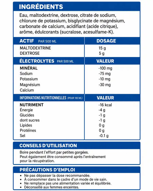 Hydrodop Electrolytes 500 ml – Pack de 12 Bouteilles