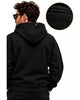 Hoodie noir à broderie florale