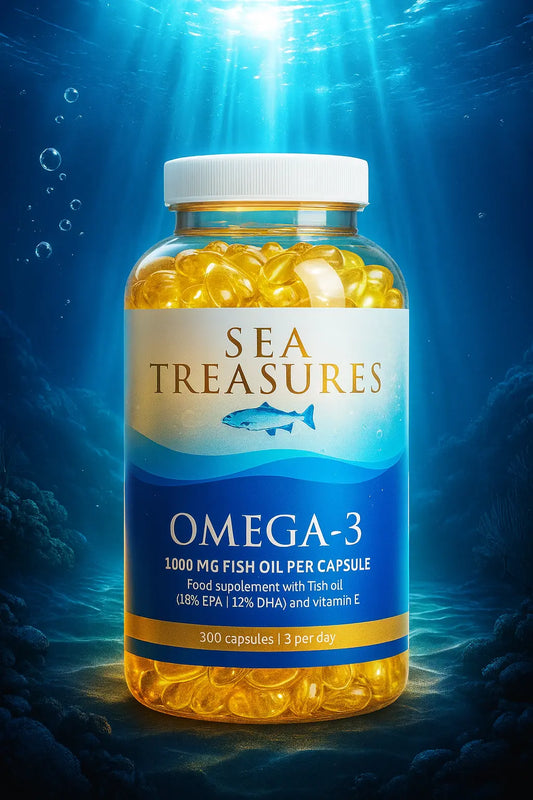 omega 3 - 300 Capsules - 1000 Mg sea treasures