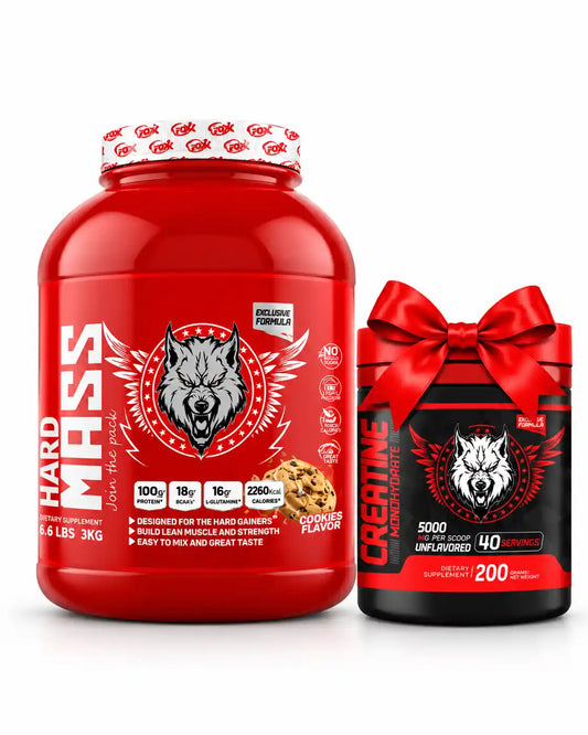 Pack American Wolf Hard Mass 3 Kg avec Créatine Monohydrate 200 g