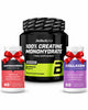 Pack BioTechUSA Creatine Monohydrate 500 g avec Ashwagandha et Collagène Vitamine C