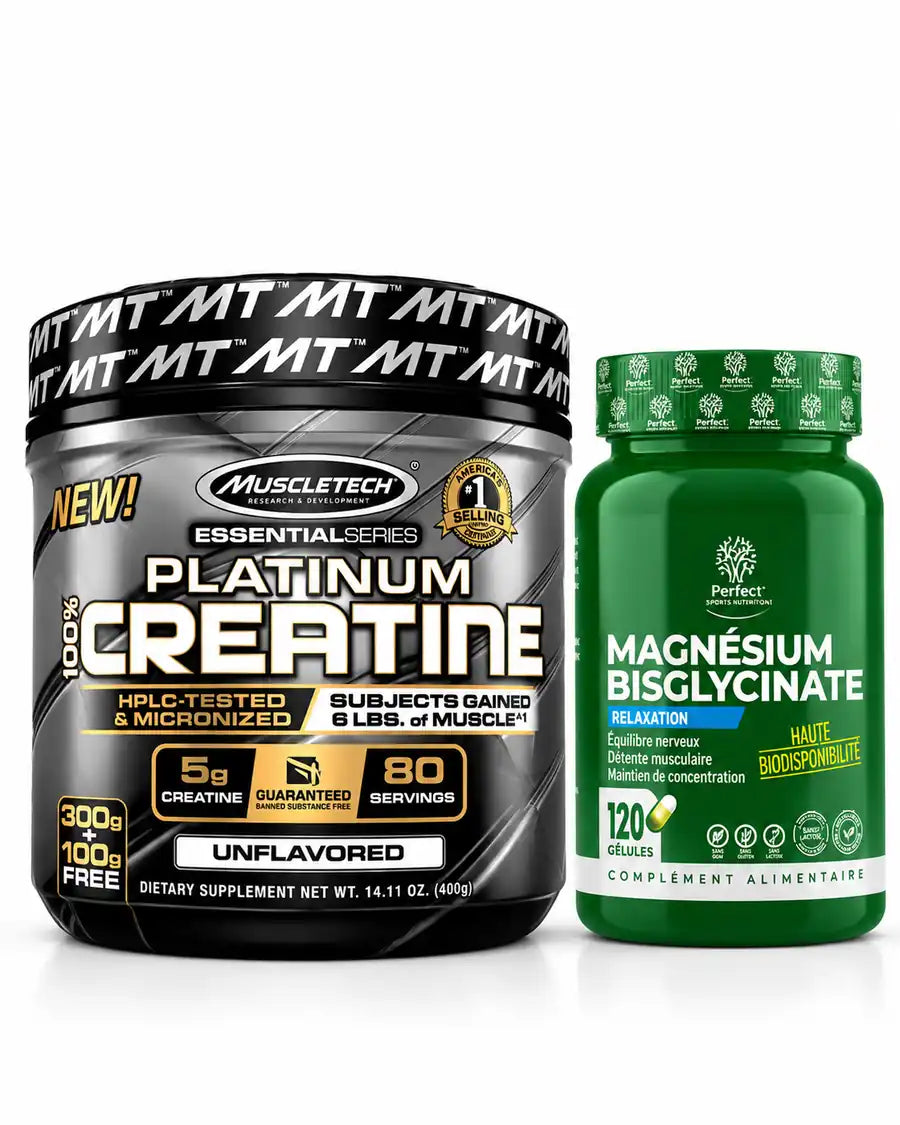Pack MuscleTech Creatine 400 g + Magnésium Bisglycinate | Tunisie ...