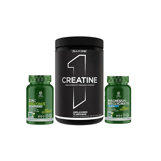 Pack Rule 1 Créatine + Zinc Bisglycinate + Magnésium Bisglycinate