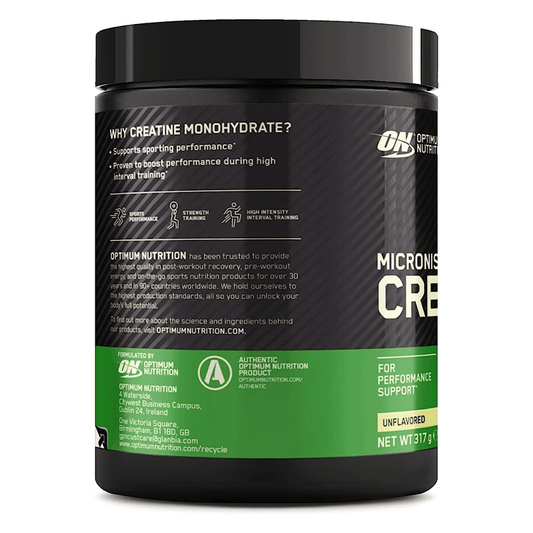 CREATINE MICRONISED POUDRE – 317g – OPTIMUM NUTRITION