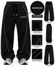 Ensemble Sport Homme Oversize Noir – T-Shirt + Pantalon Rebound
