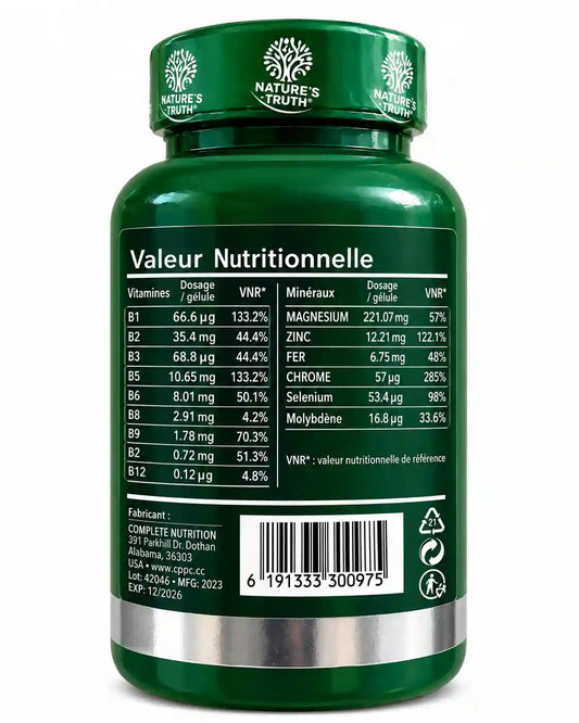 Vitamine B 120 Gélules Tunisie Perfect Nutrition
