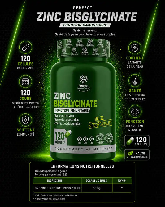 PACK Creatine Monohydrate 200 G  Perfect + Zinc Bisglycinate 120 Caps + Magnesium Bisglycinate 120 Caps
